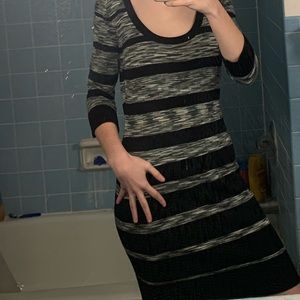 Calvin Klein striped sweater dress